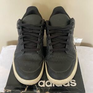 Adidas Men's Black and White Sneakers